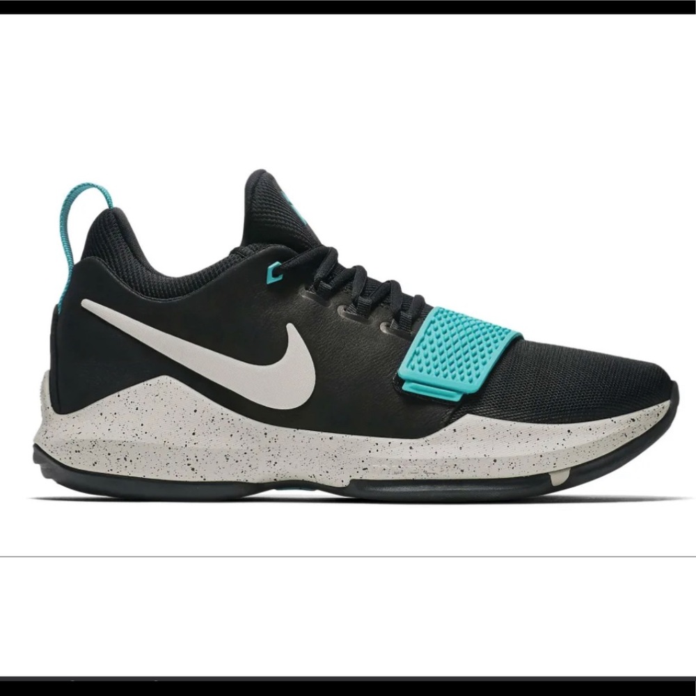 Nike Pg 13 Paul George 878627-002 Black Light Aqua Shoes Size 8